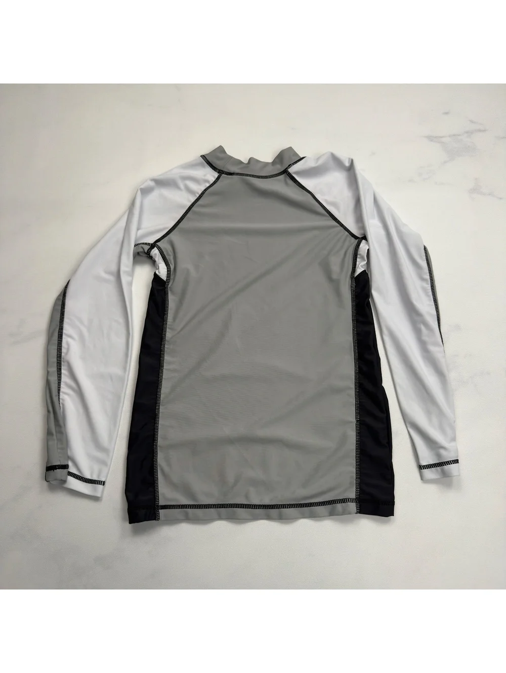 kidpik Long Sleeve Colorblock Rash Guard Top - Boys Large